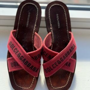 DOLCE & GABBANA SLIP ON SANDALS